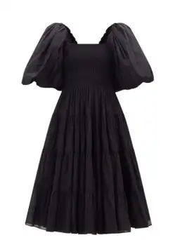 Aje Cherished Midi Dress Black Size 10 for rent on The Volte - image 2