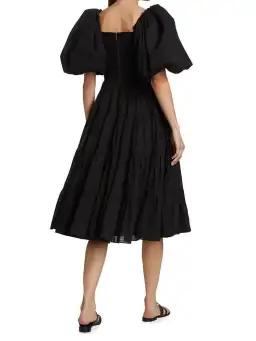 Aje Cherished Midi Dress Black Size 10 for rent on The Volte - image 4