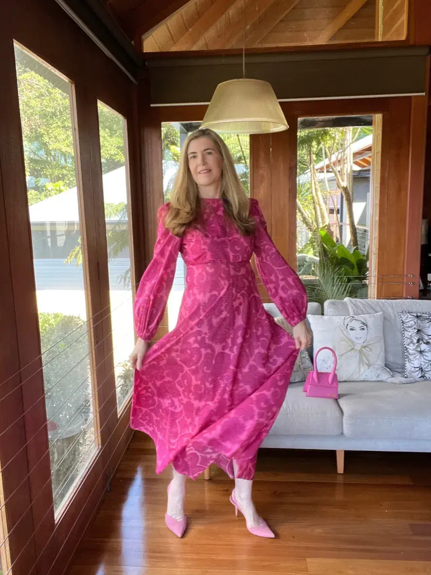 Zimmermann Edie High Neck Dress Print Size 3 / Au 14 for rent on The Volte - main image