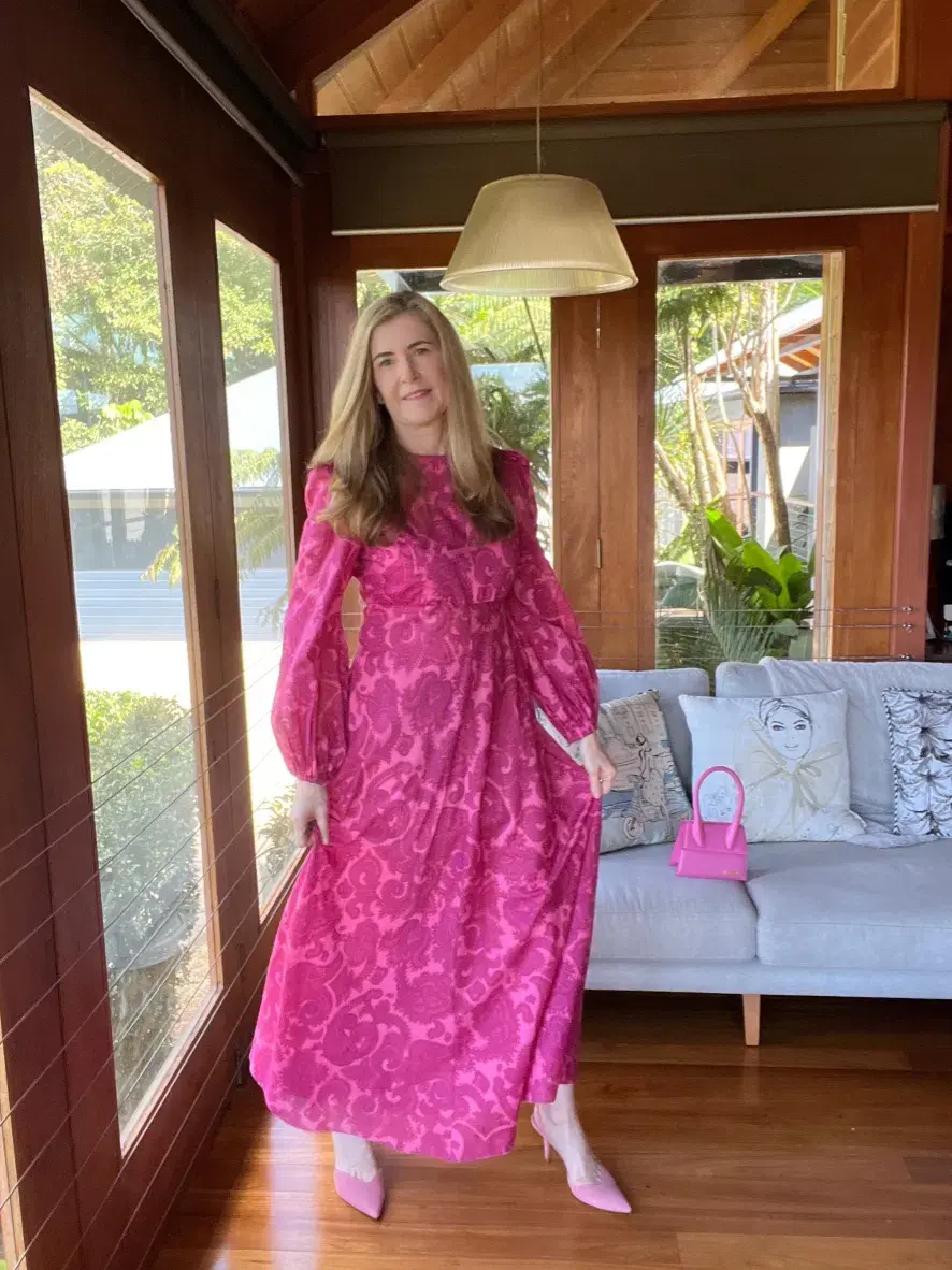 Zimmermann Edie High Neck Dress Print Size 3 / Au 14 for rent on The Volte - main image