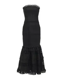 Zimmermann Black Strapless Wayfarer Panelled Dress Size 3 for rent on The Volte - image 4