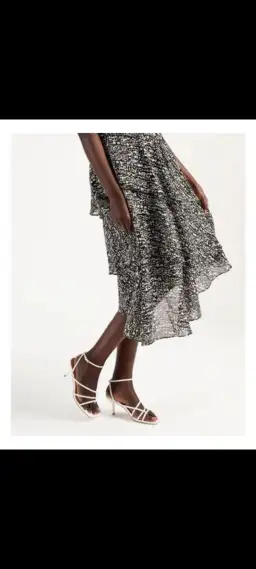 Wayne Cooper Tiered Frill Midi Ggt Dress Droplets Print for rent on The Volte - image 6