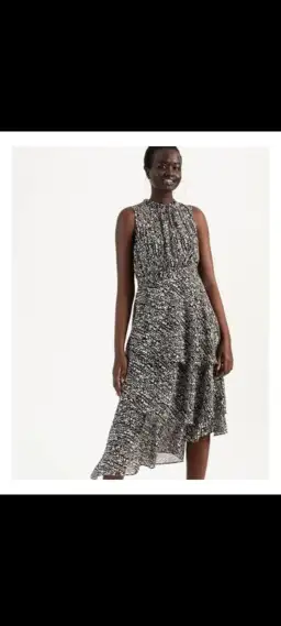 Wayne Cooper Tiered Frill Midi Ggt Dress Droplets Print for rent on The Volte - image 3