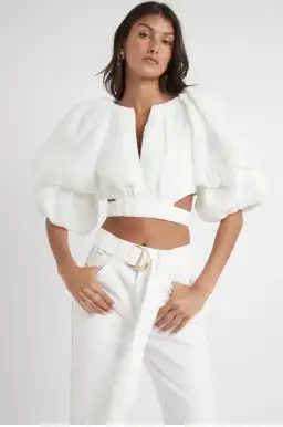 Aje Impression Top White Size 8 for rent on The Volte - image 1