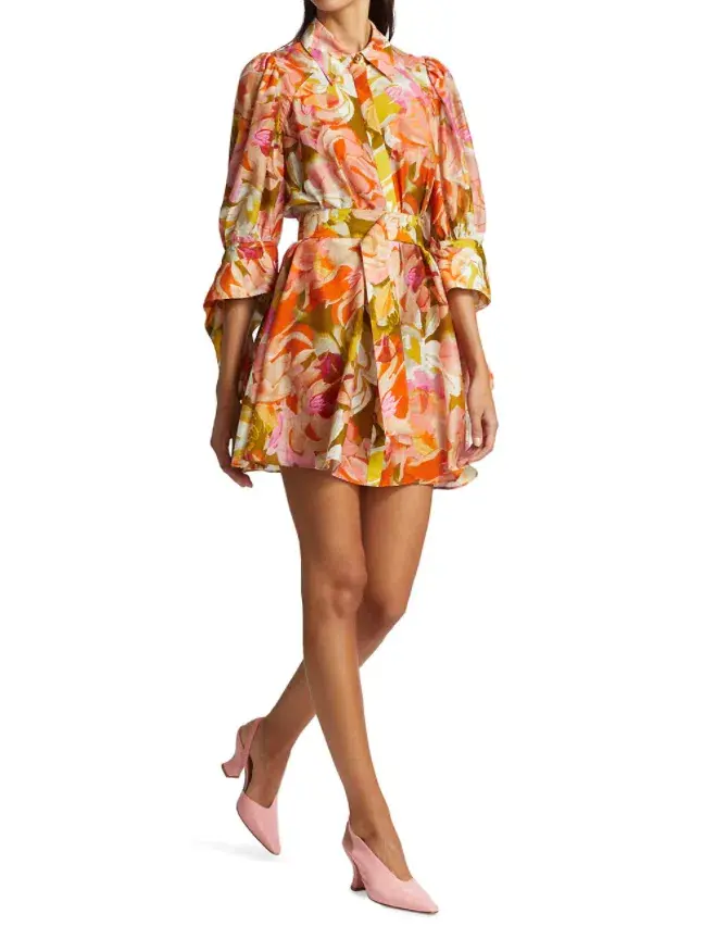 Acler Hendrix Dress Print Size 6 for rent on The Volte - main image