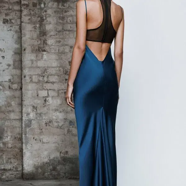 Lexi Zarni Dress Cerulean Blue Size 8 - Image 3