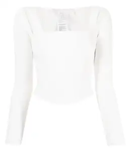 Dion Lee Pointelle Corset Top White Size 6 for rent on The Volte - image 5