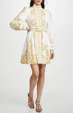 Zimmermann Super Eight Tubular Mini Dress Print