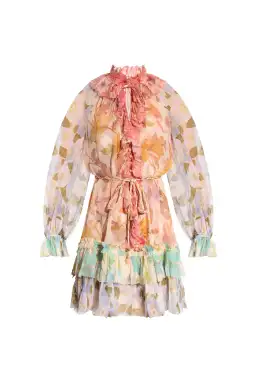 Zimmermann Frilled Tempo Mini Dress Print Size 8 for rent on The Volte - image 4