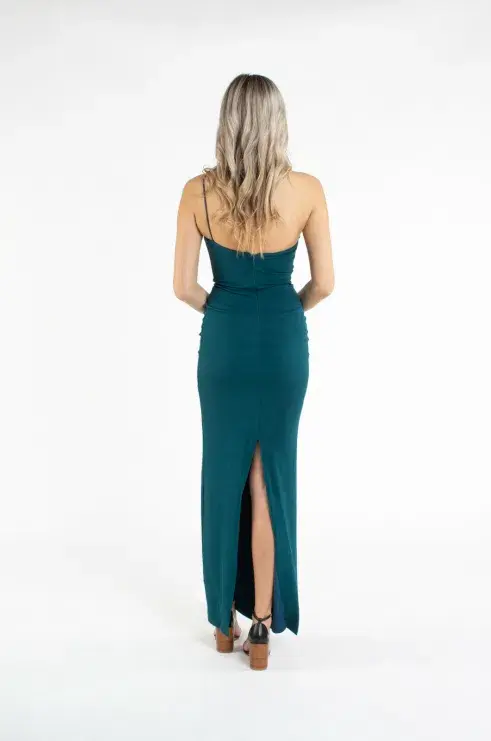 Nookie Penelope Gown Teal Green Size 6 for rent on The Volte - main image