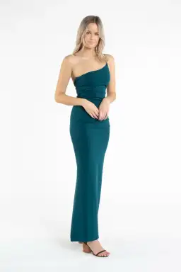 Nookie Penelope Gown Teal Green Size 6 for rent on The Volte - image 1