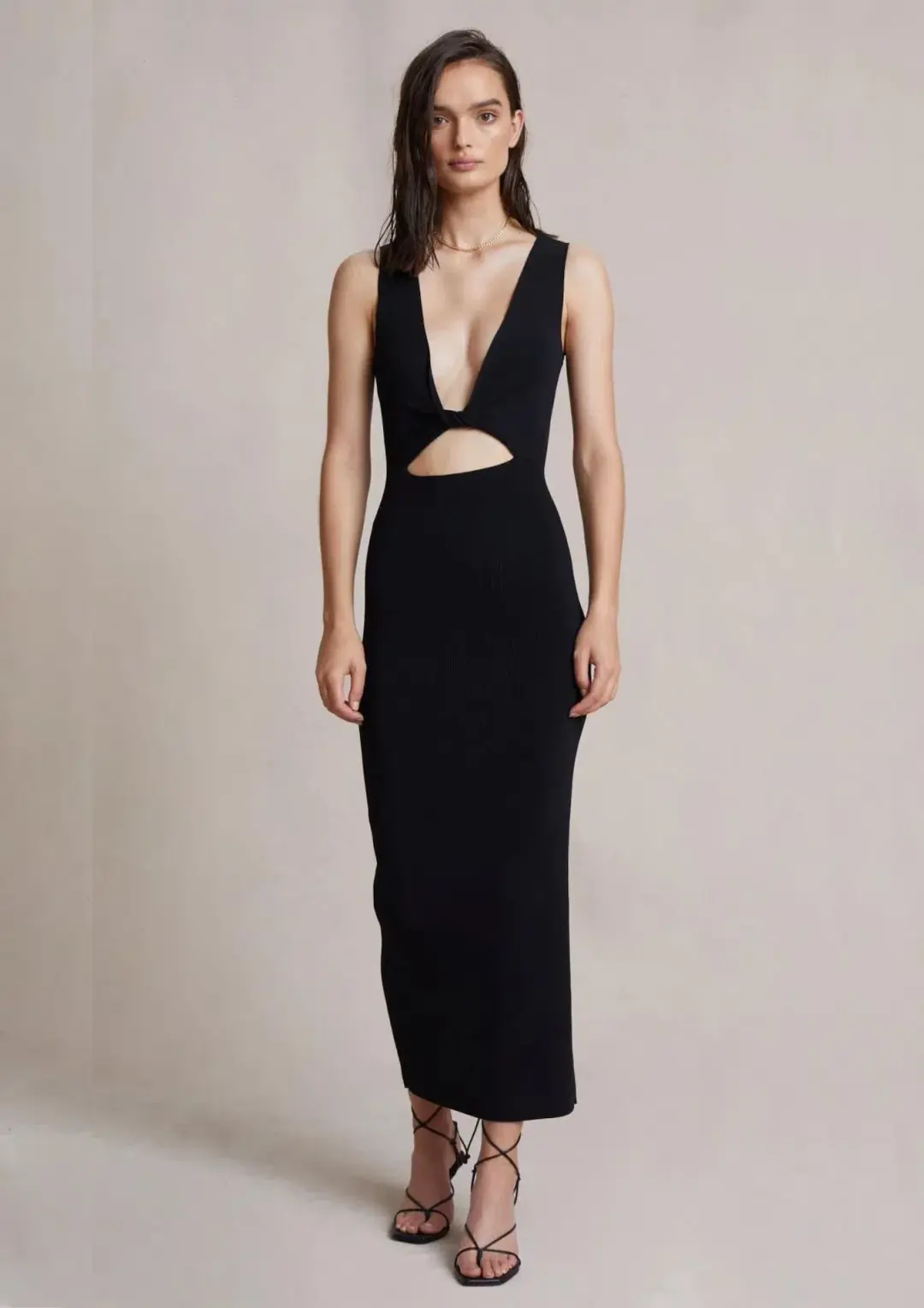 Bec & Bridge Sorbet Summer Midi Dress Black Size 6 for rent on The Volte - main image
