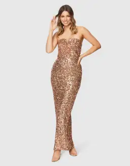 Pilgrim Gianina Gown Sequin Size 10 for rent on The Volte - image 5