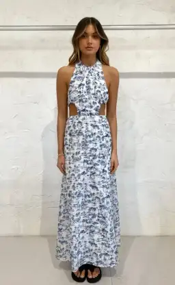 Sir the Label Dimitri Open Back Dress Print Size 6 for rent on The Volte - image 4