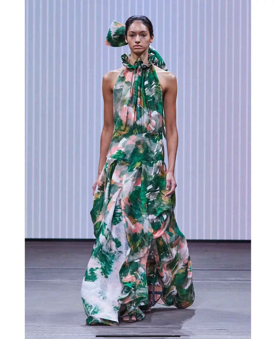 Ginger & Smart Aquarelle Gown Print Size 8 for rent on The Volte - main image