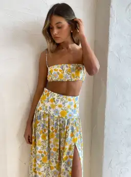Bec & Bridge Cali Sun Top and Skirt Set Floral Size 8 for rent on The Volte - image 7