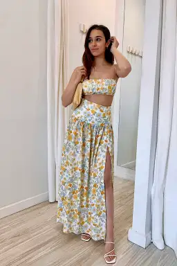 Bec & Bridge Cali Sun Top and Skirt Set Floral Size 8 for rent on The Volte - image 9