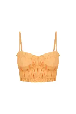 Hansen and Gretel Tina Top and Costello Skirt Set Tangelo Orange