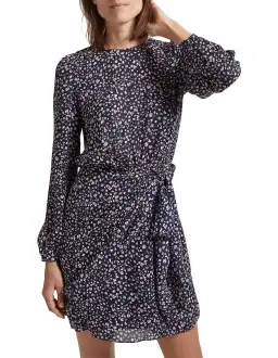 Saba Ida Silk Mini Dress Print Size 8