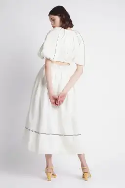 Aje Euphoria Cutout Dress White Size 8