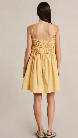 Bec and Bridge Eli Mini Dress Yellow Size 10