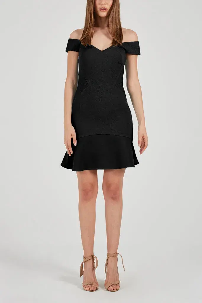 Rebecca Vallance Anise Mini Dress Black Size 8 for rent on The Volte - main image