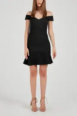 Rebecca Vallance Anise Mini Dress Black Size 8 for rent on The Volte - image 2