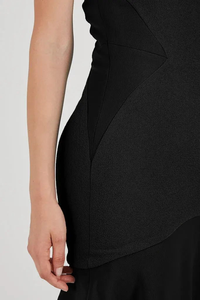 Rebecca Vallance Anise Mini Dress Black Size 8 for rent on The Volte - main image