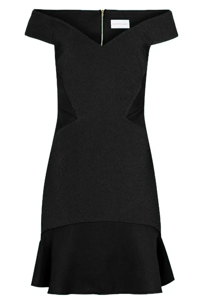 Rebecca Vallance Anise Mini Dress Black Size 8 for rent on The Volte - main image