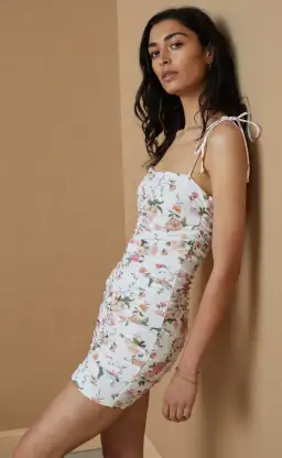 Bec & Bridge Isla Sleeveless Mini Dress Print Size 12 for rent on The Volte - image 1