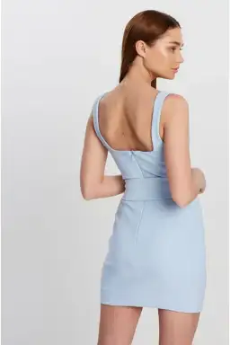 Shona Joy Lucy Tank Mini Dress Blue Size 10