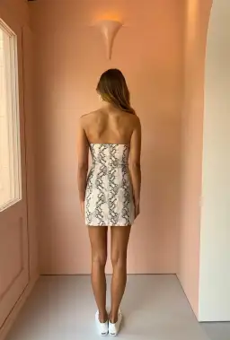 Bec & Bridge Snake Franco Mini Dress Print Size 10 for rent on The Volte - image 2