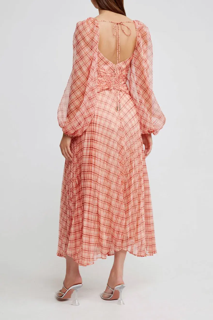 Acler Mattison Dress Peach Size 6 - Image 3