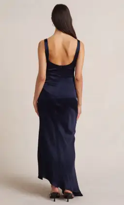 Bec & Bridge Moon Dance Cowl Dress Navy Blue Size 8 for rent on The Volte - image 2
