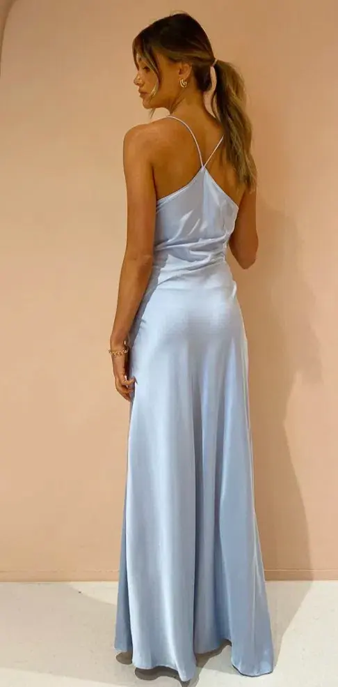 One Fell Swoop Muse Maxi Dress in Carolina Blue Size 8 for rent on The Volte - main image