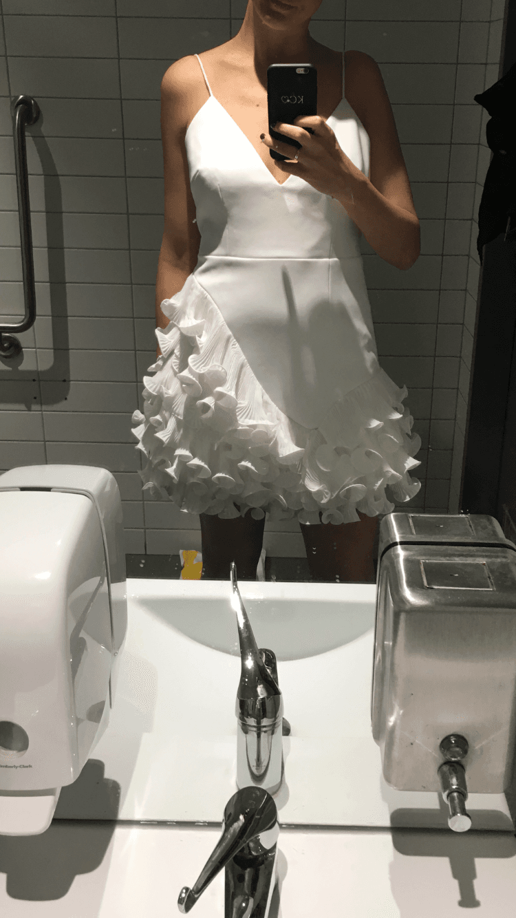 Talulah Golda Ruffle Dress - Ivory for rent on The Volte - main image