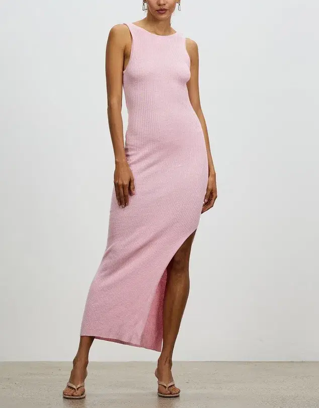 Bec and Bridge Riviera Midi Dress in Candy Pink Size 8 for rent on The Volte - main image
