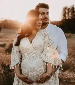 We Are Reclamation Magic Maker Gown Ivory - One Size (XS-XXXL Aus 6-18) for rent on The Volte - image 10