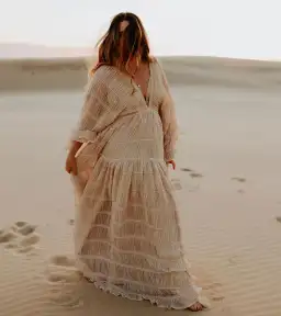 We Are Reclamation Wonderment and Awe Gown Beige One Size Fits Most (Aus 6-16) for rent on The Volte - image 8