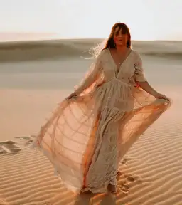 We Are Reclamation Wonderment and Awe Gown Beige One Size Fits Most (Aus 6-16) for rent on The Volte - image 12