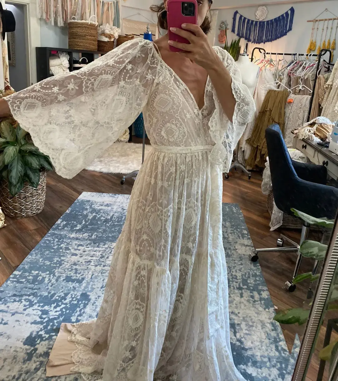 We Are Reclamation Be Love Gown White Size 18 for rent on The Volte - main image