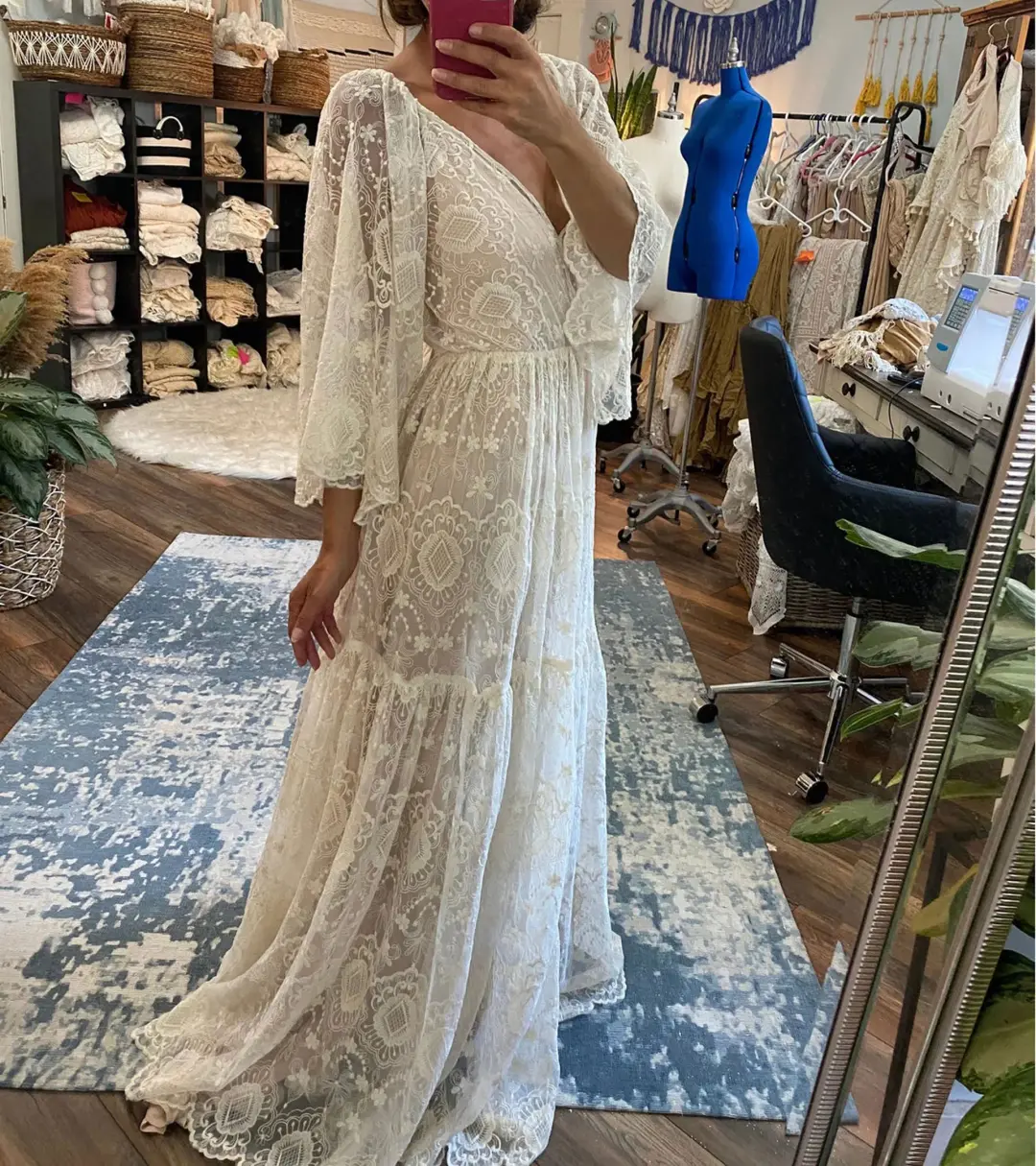 We Are Reclamation Be Love Gown White Size 18 for rent on The Volte - main image