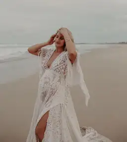 We Are Reclamation 'Bewitched By Boho' Gown White Size 20 for rent on The Volte - image 10