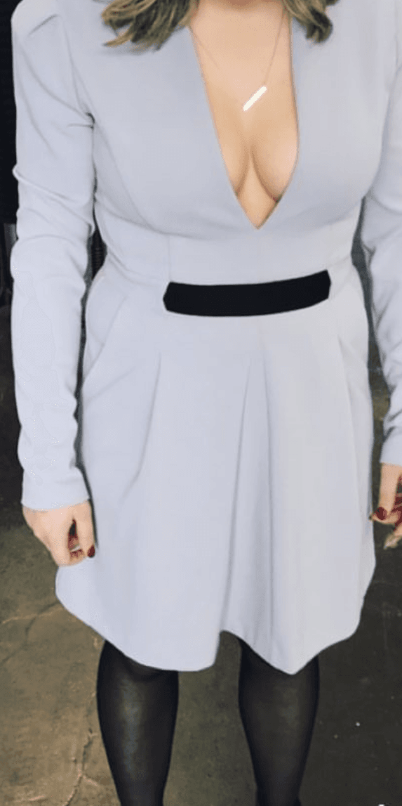 White suede mini dress for rent on The Volte - main image