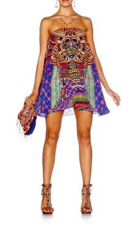 Camilla Rainbow Warrior Strapless Dress size 10 for rent on The Volte - image 1