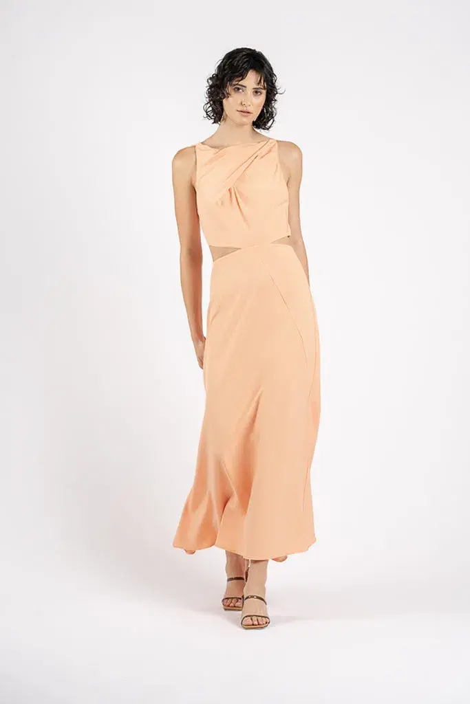 One Fell Swoop Bijoux Maxi Dress Orange Size 8 for rent on The Volte - main image