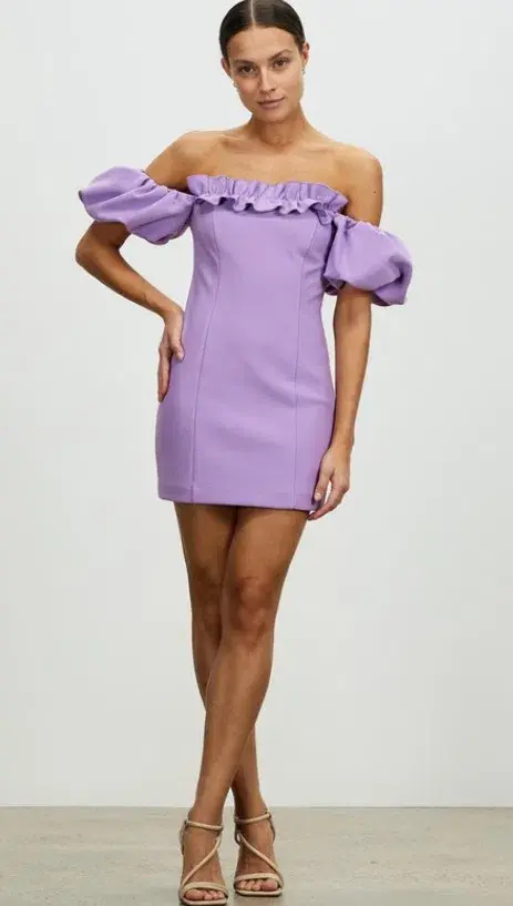 Lover Nicoletta Mini Dress Purple Size 8 for rent on The Volte - main image