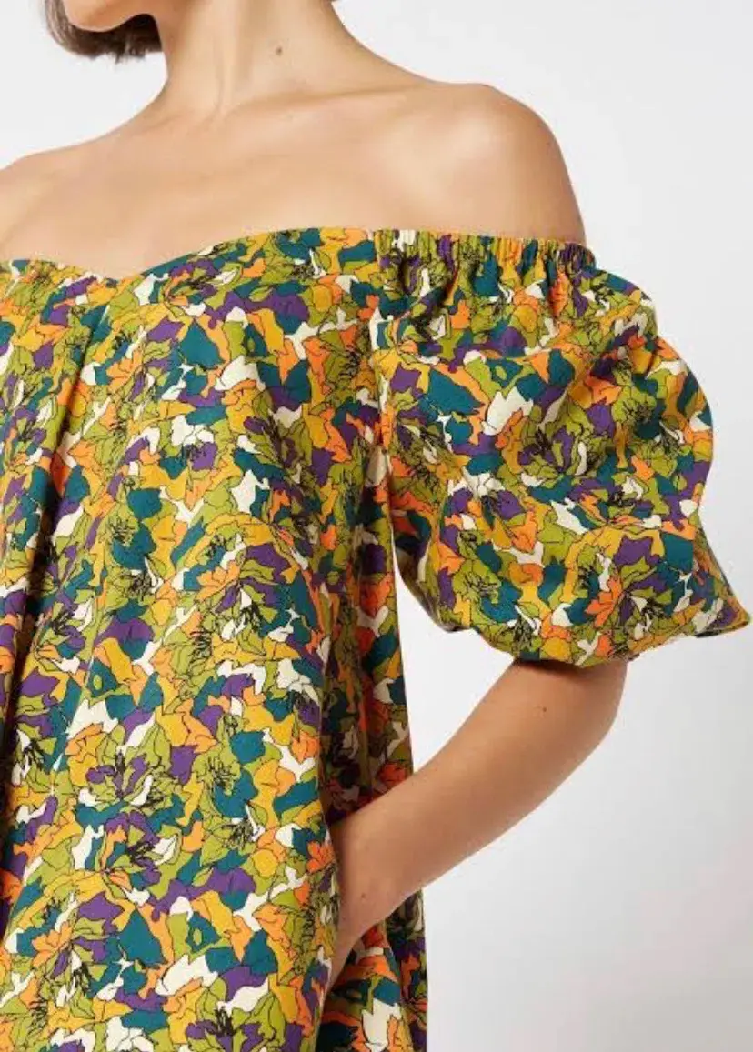 Scanlan Theodore Trapeze Dress Print Size 6 for rent on The Volte - main image