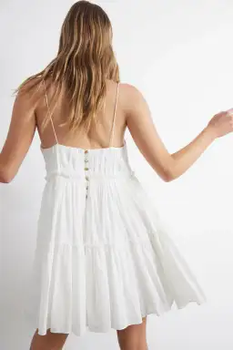 Aje Wilderness Mini Dress White Size 12 for rent on The Volte - image 2