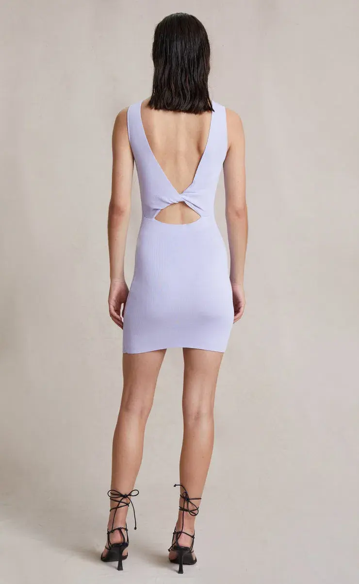 Bec and Bridge Sorbet Summer Knit Mini Dress in Lilac Purple Size 8 for rent on The Volte - main image